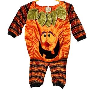 Kid's Klassics Pumpkin‎ Jack O Lantern Halloween Costume Orange Black 12 Months